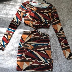 Tribal cutout dress